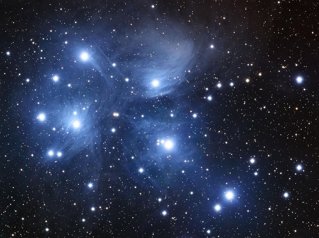 dense formation. For example, The Pleiades (M45) is an open cluster, in which the formation is relatively loose, and of low density.