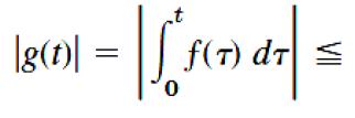 Proof set g(t) =, when k>0 Growth restriction f(t) Me kt g(t) satisfies