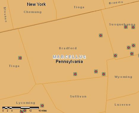 Wilmot Township & surrounding townships Active Drilling Rig Count, Bradford County PA Subject Property, Black Road, Tax ID = 58-127-66, 22.
