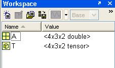 Creating a tensor in MATLAB Symbol is apropos!