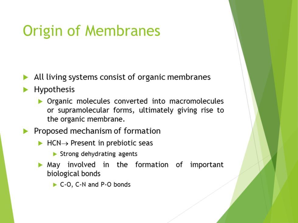 As we know, all living systems consist of organic membranes.