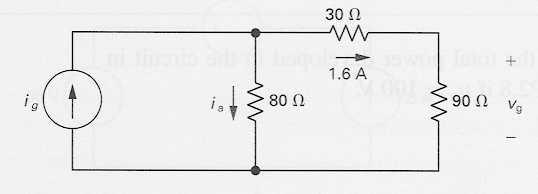 Example: Power Absorbed by a Resstor p = v = ( R ) = 2 R p = v = v ( v/r ) = v 2 /R Note that p > 0 always, for a resstor à a resstor Example: dsspates electrc energy a) Calculate the voltage v g and