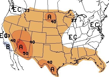 The outlooks for August-October 2007 through spring 2008 (not shown, see CPC website) largely reflect trends, which are positive and substantial for the southwestern U.S.