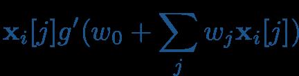 3/9/7 Recall: Optimizing a single-layer neuron We train to minimize sum of squared errors: `(w) = X [y i g(w 0 + X w j x i [j])] 2 2 i j Taking gradients: @` @w j = X i [y i g(w 0 + X j @ @x f(g(x))
