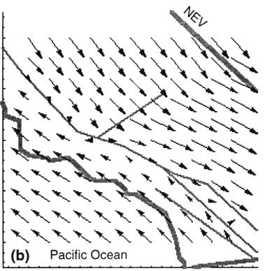 SAVAGE AND LISOWSKI: VISCOELASTIC COUPLING MODEL 7289 in the uppermost two asthenosphere depth intervals become relatively small by the end of the interseismic interval (Figure 9c).