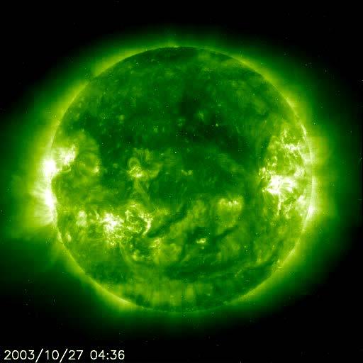 Solar flare in the corona Active loops