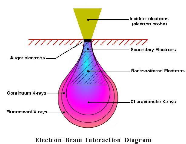 Absorption Part of electrons and photons are absorbed in the sample.