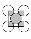 14. The logo shown at left, is made entirely from semicircular arcs of radius 2 cm, 4 cm or 8 cm. What fraction of the logo is shaded?