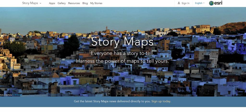 Story Maps (literally maps that