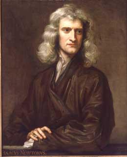 Isaac Newton in 1689, by Sir Godfrey Kneller. Father of modern physics and cosmology Isaac Newton (1643-1727)!