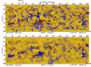 Sub-photospheric flow maps and photospheric magnetograms during X10 flare Sub-photospheric flow maps