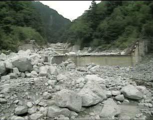 METEOROLOGY Before the Kitamatasawa debris flow at 16:40 on Aug. 18, 2004, the active meteorology was driven by a stationary front in Honshu, which was shed by typhoon No. 14 offshore Kyushu.