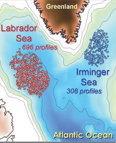 Significant Difference in Labrador Sea Deep Convection in 2007 and 2008 Based on Argo floats The observations of Yashayaev and Loder (2009, GRL) show shallow (deep) Labrador Sea mixed layer during