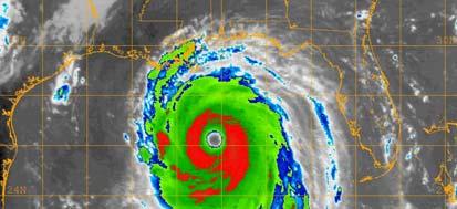 visible on Radar/Microwave Satellite images Hurricane