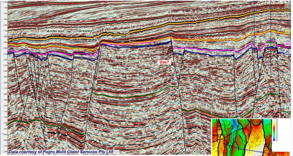 ERTH2020 Basic Seismology - 14 Figure 11: Seismic reflection section resulting from processing of a large number of