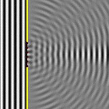 Diffraction If obstructions are small compared! to the wavelength, then waves!