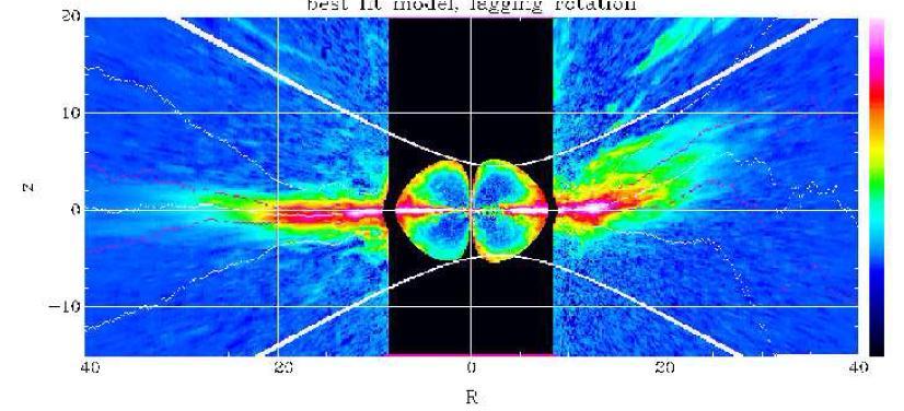 Dark matter in the MW disk, through HI flaring Kalberla et al 2007 The best fit model to