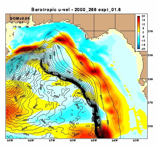 1/25 Nested Gulf of Mexico HYCOM Barotropic