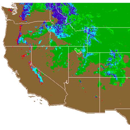 Western US Snowcover