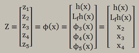 (9) So in the first step, a state transformation is needed which transforms the nonlinear equations into the canonical form ones.