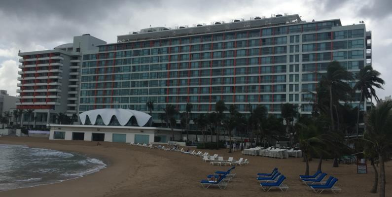 Beach, hotel damage ranged from fully