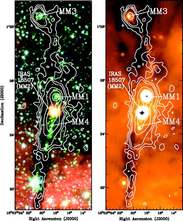 Sites of Massive Star Formation (Plume et al.