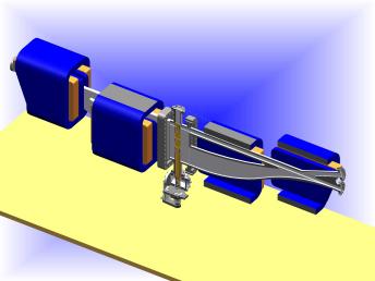 Chicane Compressor Designed and Constructed at UCLA Modeled with Amperes Engineering, safety concerns addressed by