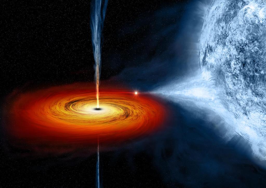 The most extreme lensing occurs near black holes Black holes: a)