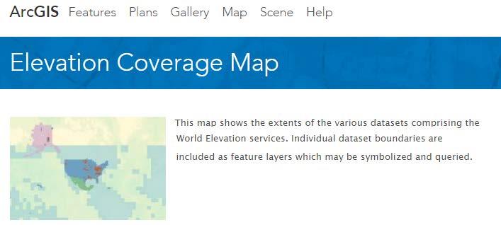 World Elevation Services - Data Sources Public domain elevation data 2+ TB (LZW