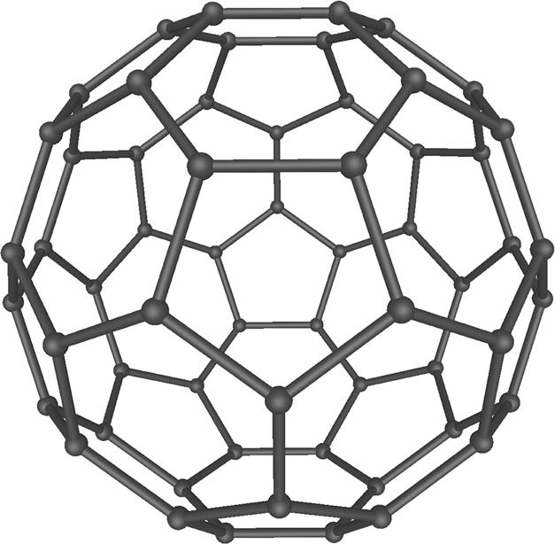 Slika 2. Buckminsterfuleren Slika 3. Nanocev 3. Nekaj pojmov iz teorije grafov Matematična veja, ki proučuje fulerene je teorija grafov. Za začetek si poglejmo nekaj osnovnih pojmov s tega področja.