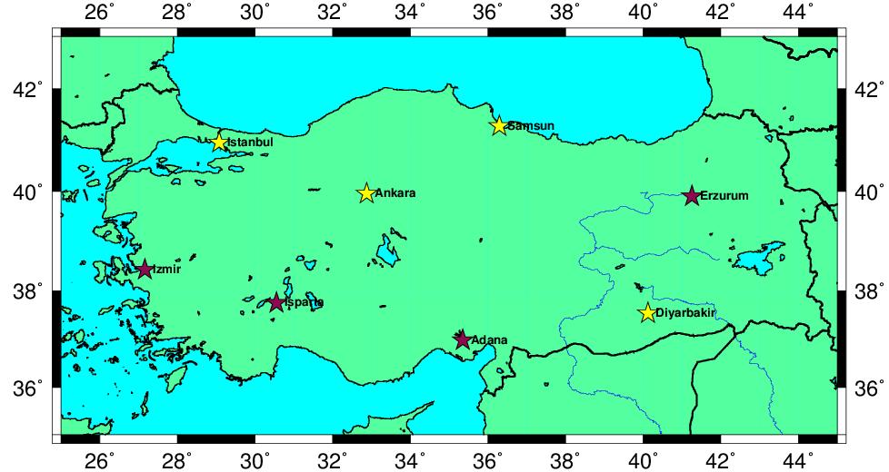 Two Continuously Operating Reference Stations have been established near the radiosonde stations in Istanbul and Ankara.