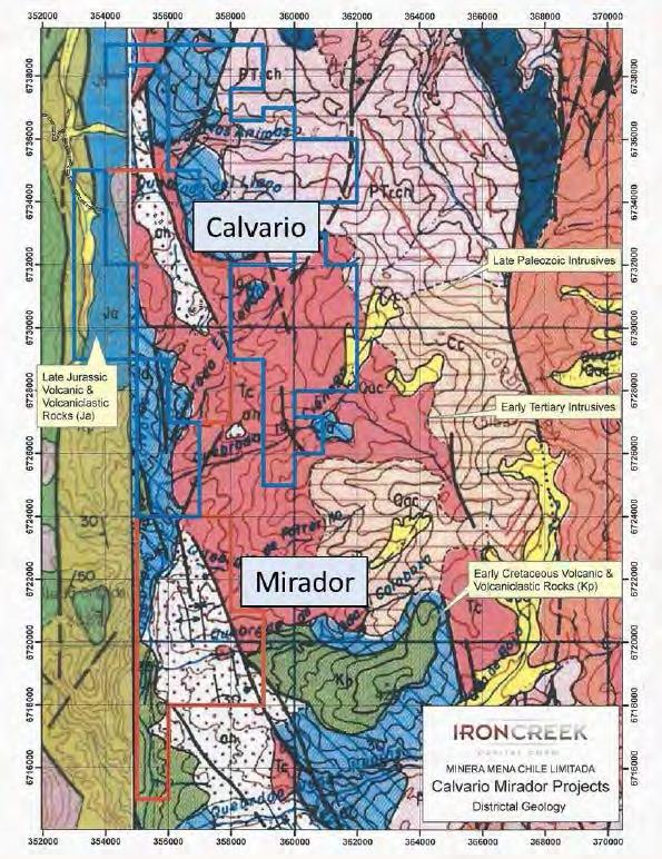 DISTRICT SCALE GEOLOGY MAP - CALVARIO &