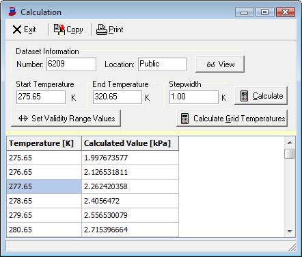 Figure 18: Calculate properties with stored