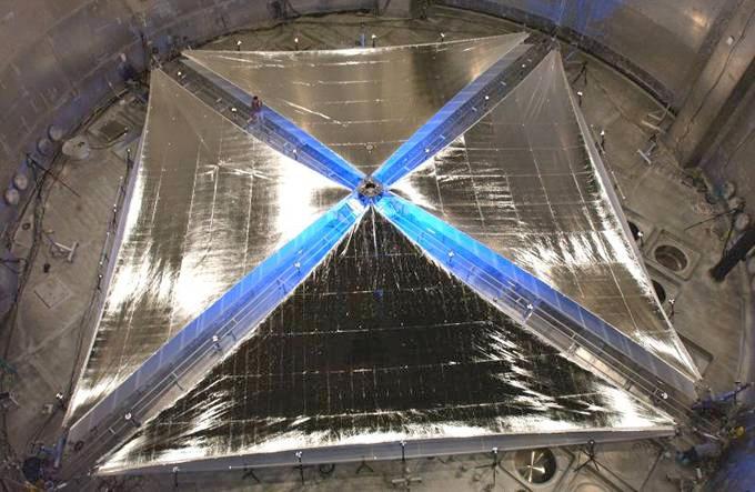 Current designs Solar sails are currently being built with a lightness