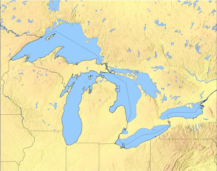 Offline tests: the Great Lakes Simulation period: 1971-2, 1 years spin-up. Timestep: 1hour. Horizontal resolution: 4 km Input data: ERA4 reanalysis at 2.