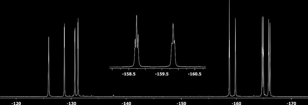 Figure S13: 19 F NMR (470 MHz, dichloromethane-d2, 213 K) spectrum of