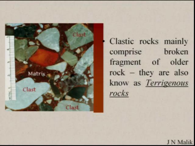 (Refer Slide Time: 22:28) Then we are having like for example this is what we call the terrigneous rocks.
