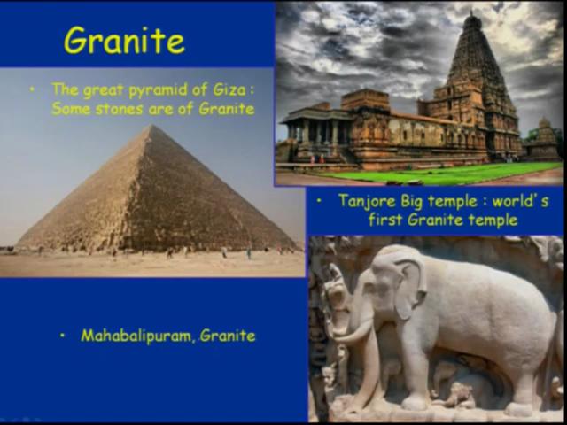 (Refer Slide Time: 3:53) Then we are having the Tanjore Big Temple, world s first granite temple and then we are having pyramids.