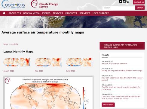 C L I M A T E C H A N G E R e g i s t r a t i o n Data Access Copernicus Climate Change Service: http://atmosphere.copernicus.