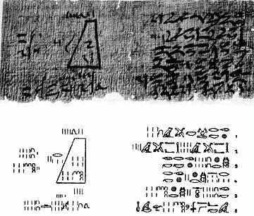 4 2.2. Moskovski papirus Bolje upoznavanje matematike starog Egipta omogućilo nam je prevodenje tzv. Goleniščevovog papirusa, koji se osim po svom vlasniku naziva i po mjestu u kojem se čuva tj.