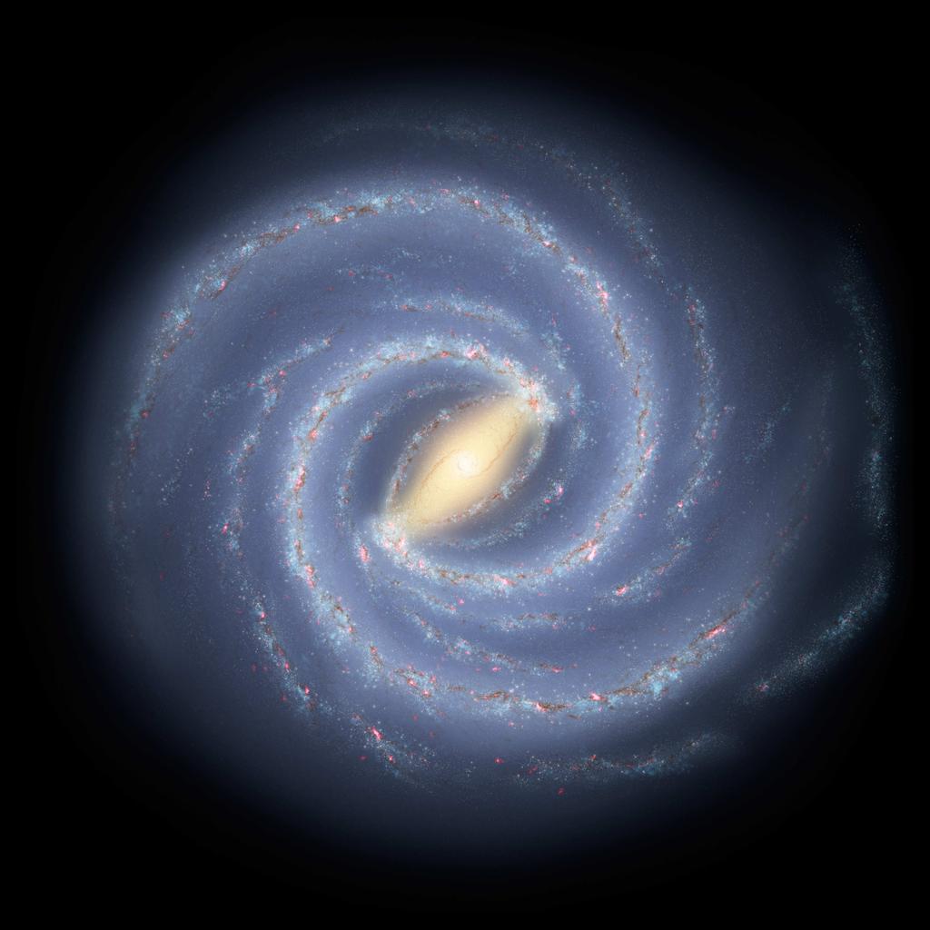 Halo K giants The Milky Way Kinematics Mass * (Bland-Hawthorn & Gerhard 2016, Helmi 2008, Figure: NASA/JPL-Caltech/ESO/R.