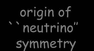 of ``neutrino symmetry origin of