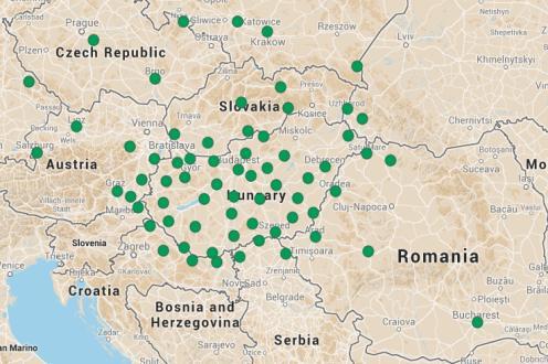 Data assimilation activities - GNSS Zenith Total Delay EGVAP Network SGOB (Satellite Geodetic Observatory Penc) provides good coverage of ZTD measurements for AROME-Hungary