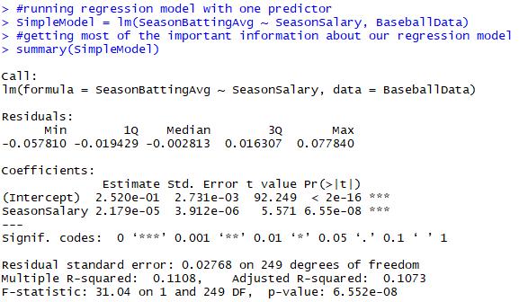 1 Continuous Predictor Model Estimate = b = regression coefficient Standard error = standard deviation of sampling distribution Provides confidence intervals Most affected by N (sample size) t = b /
