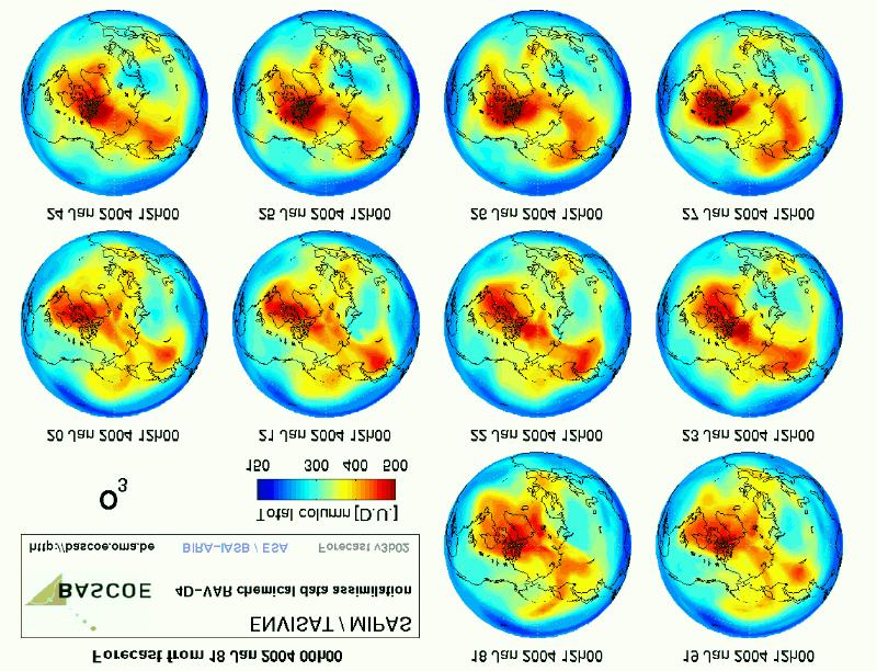 Stratospheric chemical forecasts from MIPAS