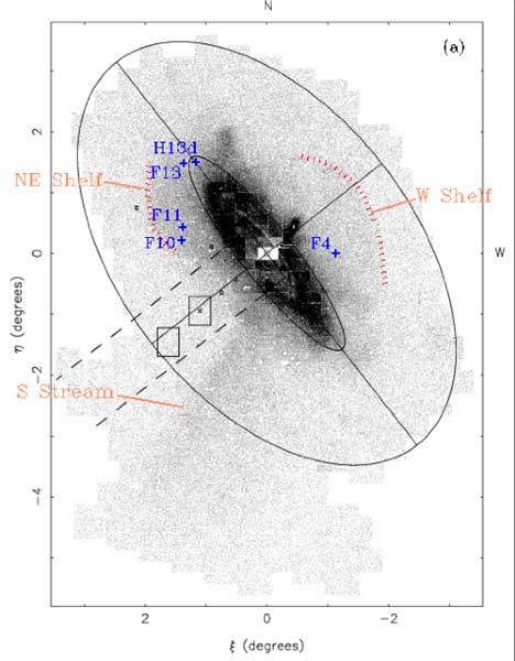 Observational constraints on M31 s s giant stream Radial velocities along the stream (Gilbert et al.