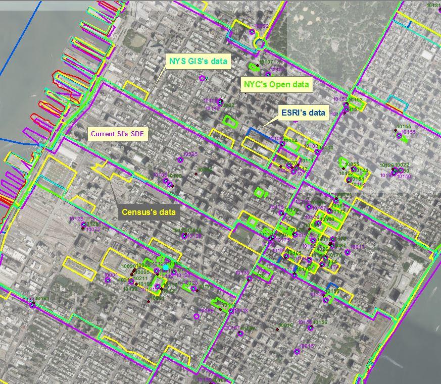 Challenges and Issues Building base layers Boundary mismatches Difference in projection and coordinate system Original survey data in WGS 84 and LIRR s GIS in Long Island State Plane Building network