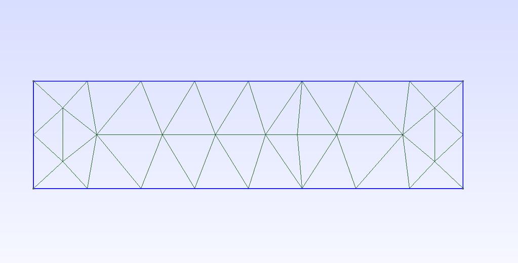 Ker je veliko naših površin pravilne oblike, si lahko pri mreženju pomagamo z ročno diskretizacijo linij (ukaz Transfinite Line)