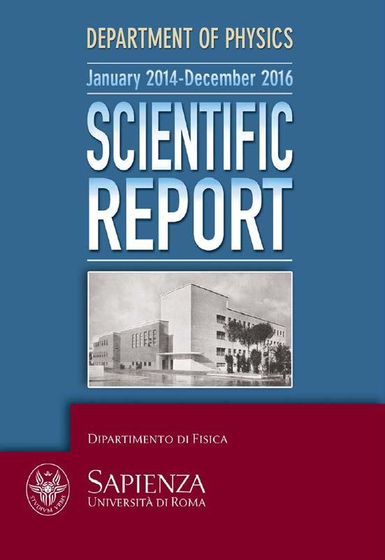 Few final remarks More information about ongoing researches in the Scientific Report of Department of Physics (link). Pages 84-126 dedicated to particle and astroparticle physics.