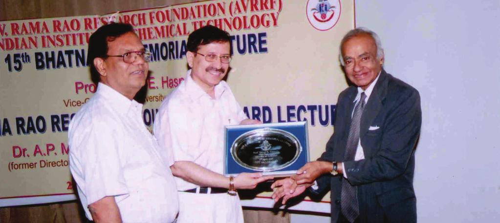 Distinguished Lectures 2007-08 A.V. Rama Rao Research Foundation Award Lecture by Dr. A.P.Mitra, Former DG,CSIR, New Delhi on 'The near space: Milestones, changes, challenges' April 2, 2007 15th S.S. Bhatnagar Lecture by Prof.